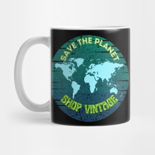 save the planet shop vintage Mug